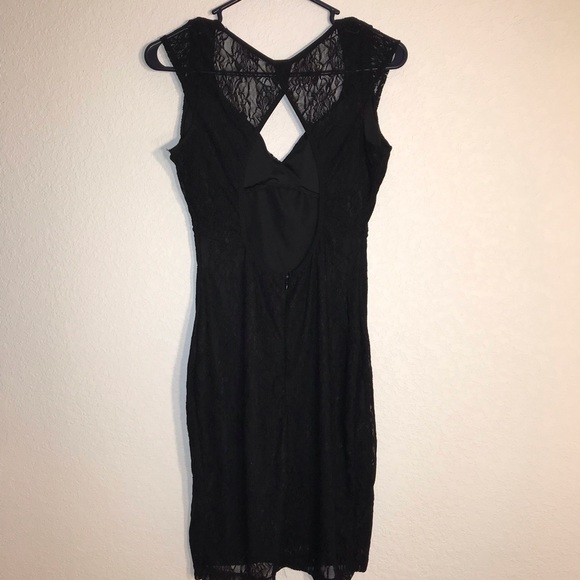 SOLD-Black lace dress - Picture 2 of 7